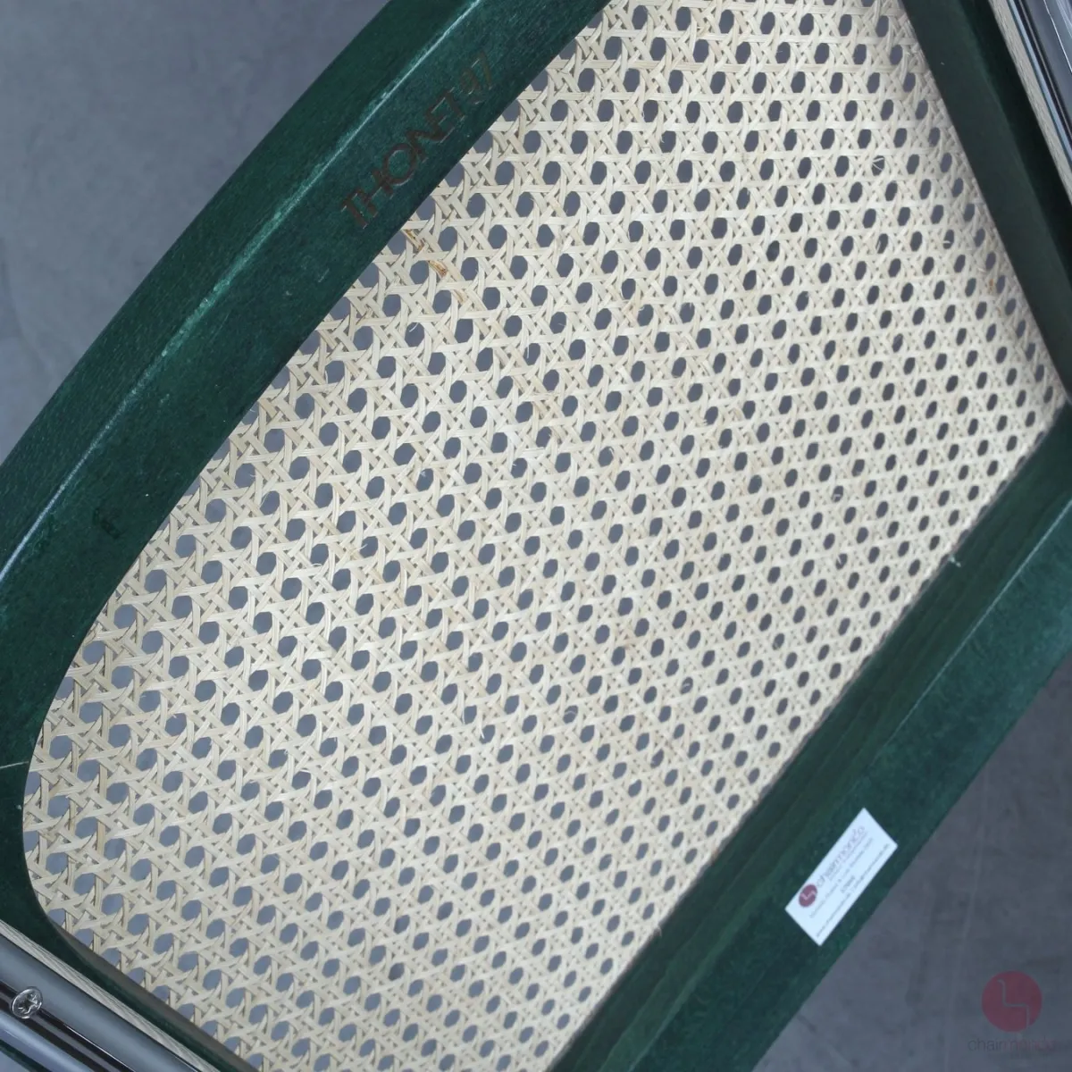 Thonet S32 Fresichwinger Grün mit erneuertem Wiener Geflecht gebraucht