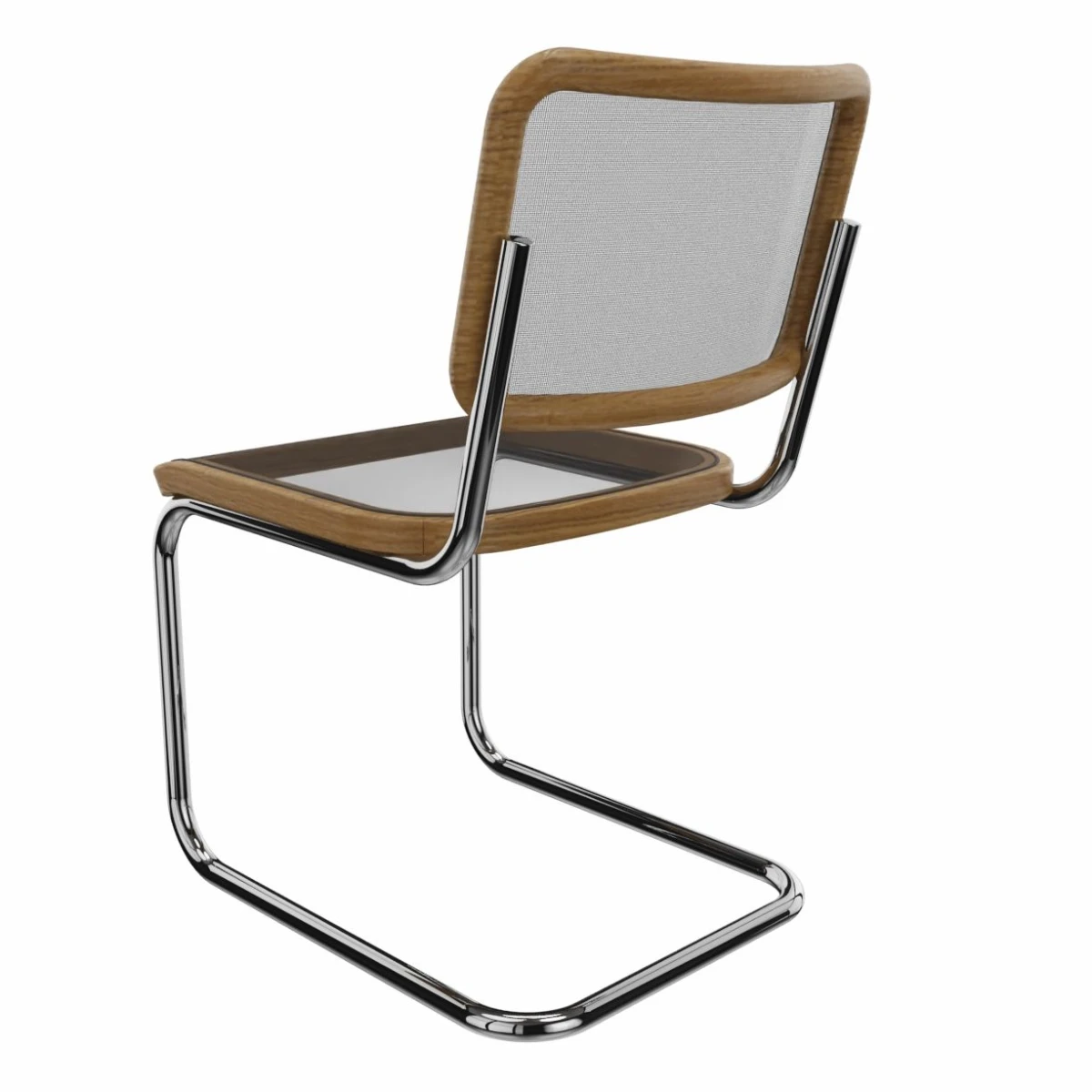 Thonet S32 N Eiche Pure Materials Freischwinger Rückseite Thonet S32 N Eiche Pure Materials Freischwinger Rückseite
