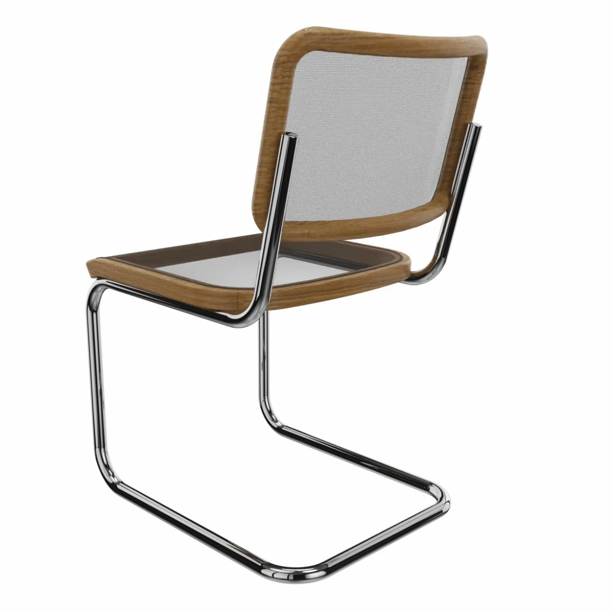 Thonet S32 N Eiche Pure Materials Freischwinger Rückseite Thonet S32 N Eiche Pure Materials Freischwinger Rückseite