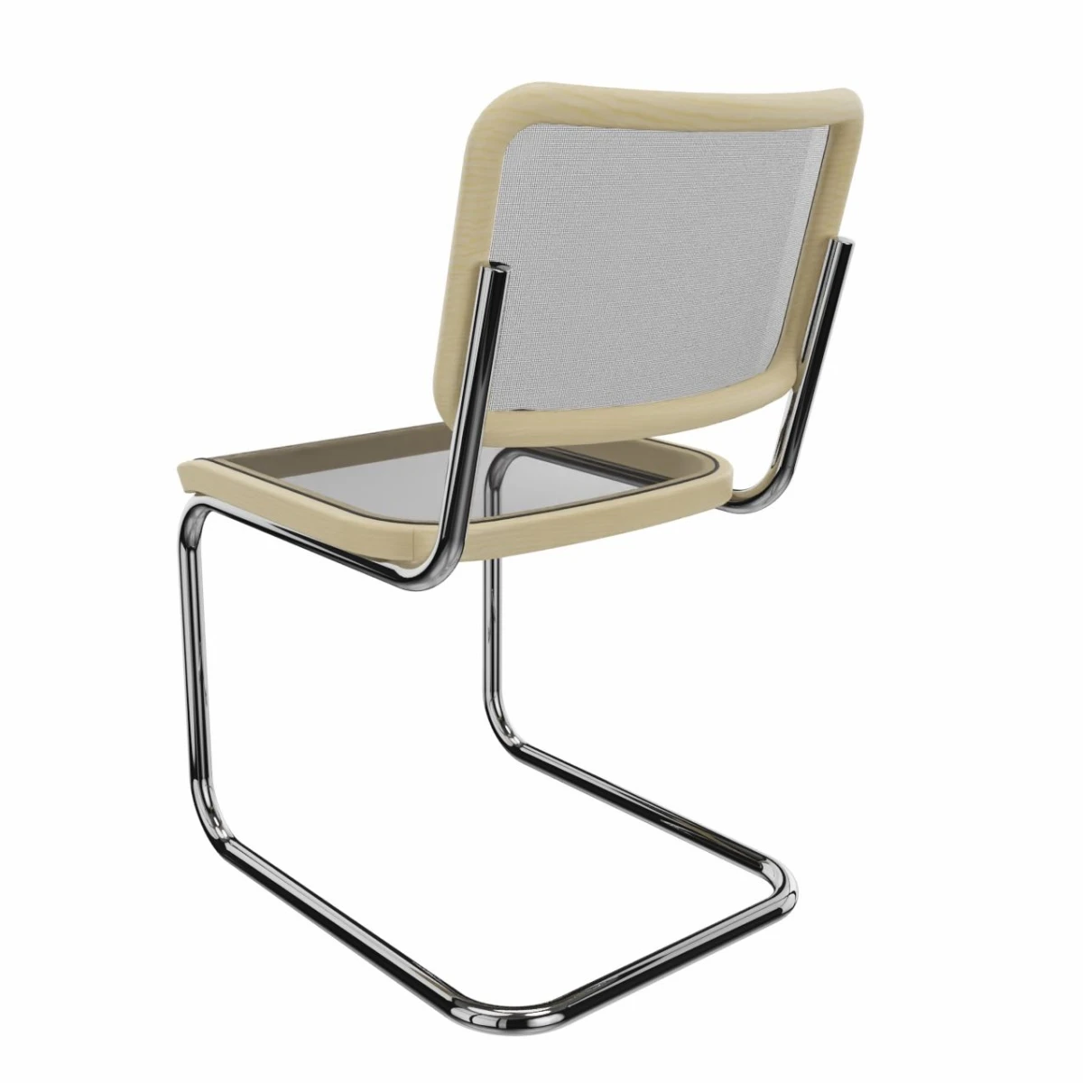 Thonet S32 N Esche Pure Materials Freischwinger Rückseite Thonet S32 N Esche Pure Materials Freischwinger Rückseite