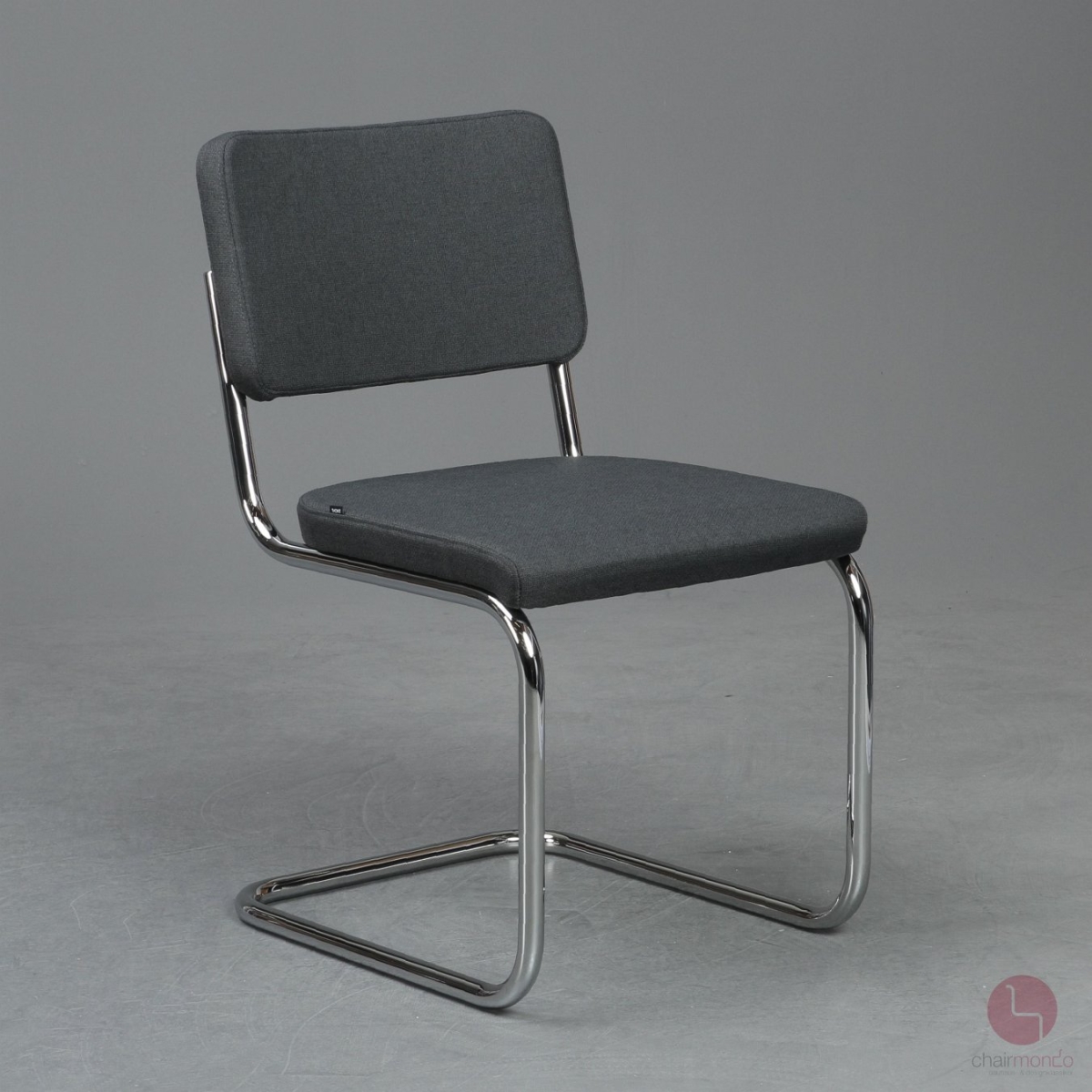 Thonet S32 PV Freischwinger Anthrazit Stoff Vollpolster gebraucht