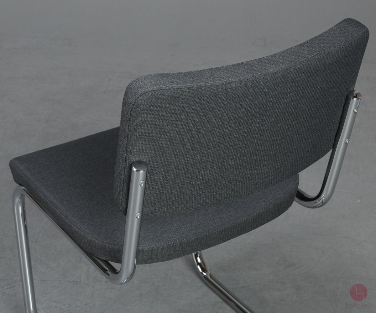 Thonet S32 PV Freischwinger Anthrazit Stoff Vollpolster gebraucht