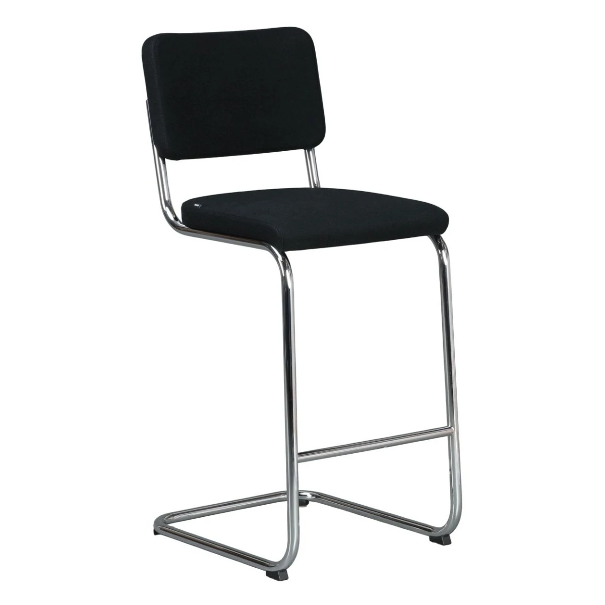 Thonet S32 PVH Barhocker Stoff Schwarz Step I