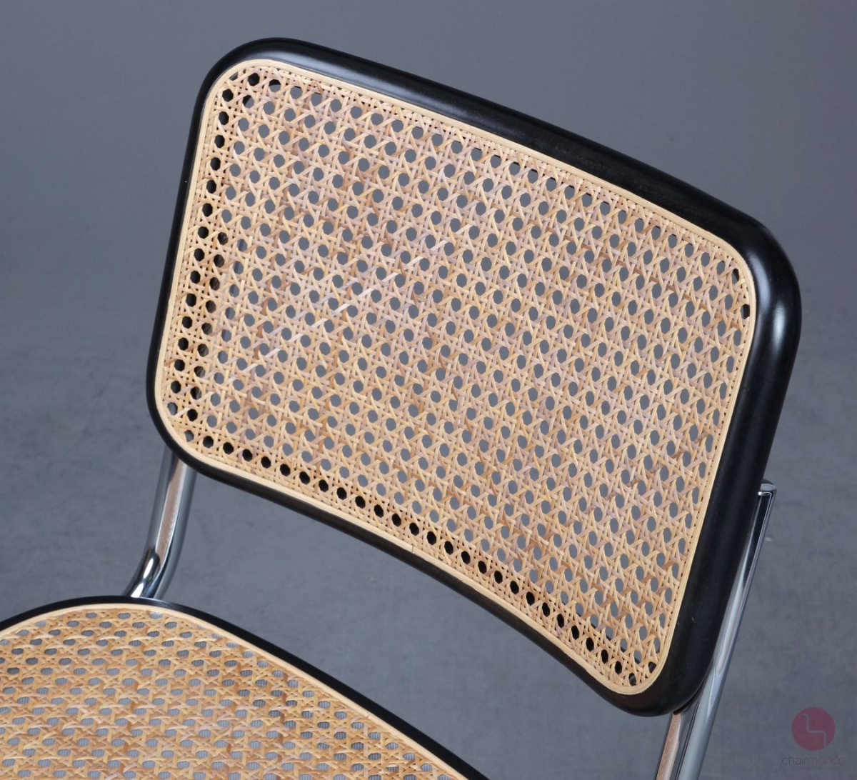 Thonet S32 V Freischwinger Schwarz mit Wiener Geflecht + Stützgewebe gebraucht