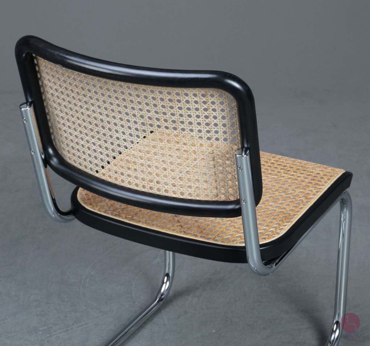 Thonet S32 V Freischwinger Schwarz mit Wiener Geflecht + Stützgewebe gebraucht