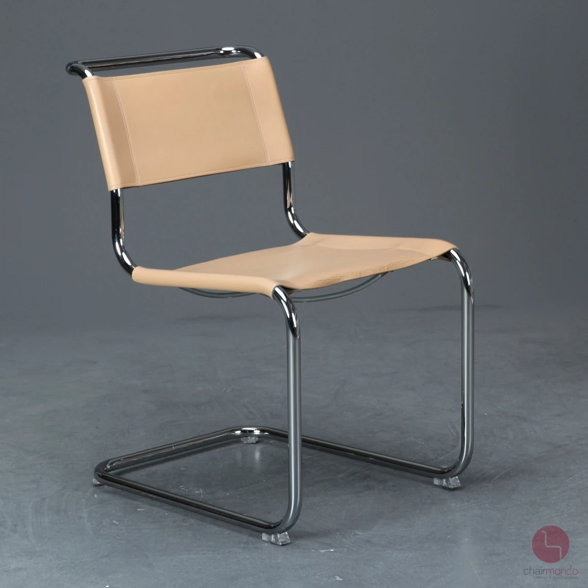 Thonet S33 Leder Beige Bauhaus Freischwinger gebraucht Thonet S33 Leder Beige Bauhaus Freischwinger gebraucht