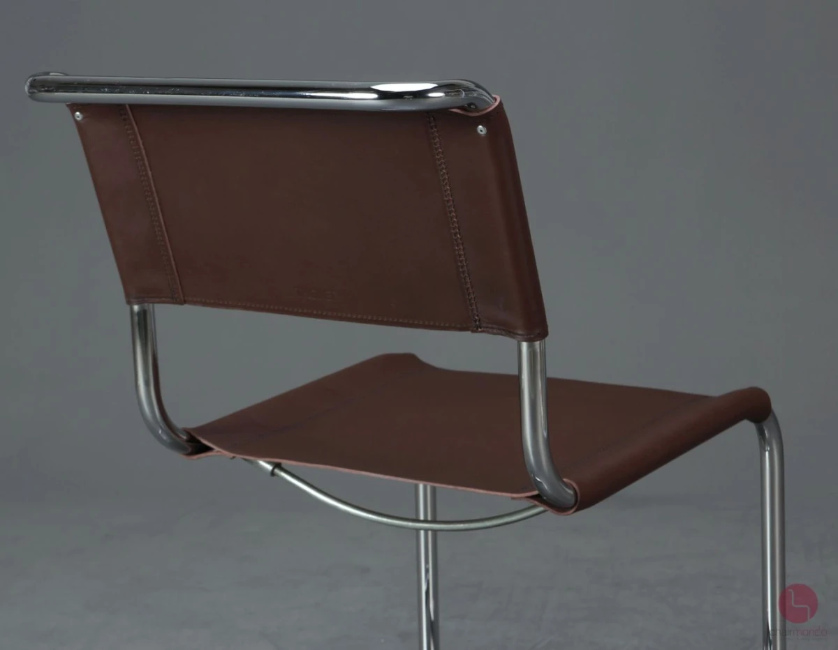 Thonet S33 Leder Braun Bauhaus Freischwinger gebraucht Thonet S33 Leder Braun Bauhaus Freischwinger gebraucht