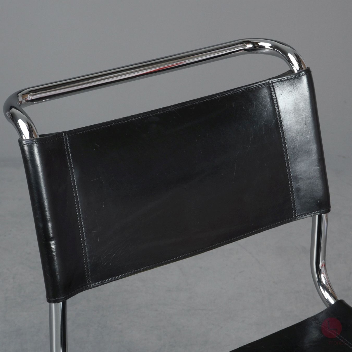 Thonet S33 Freischwinger Leder Schwarz gebraucht