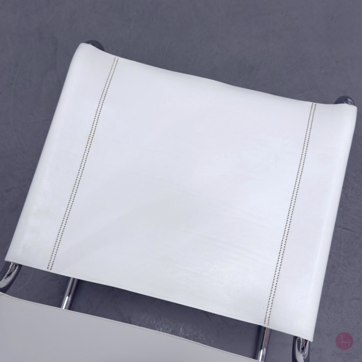 Thonet S33 Freischwinger Leder Weiß gebraucht