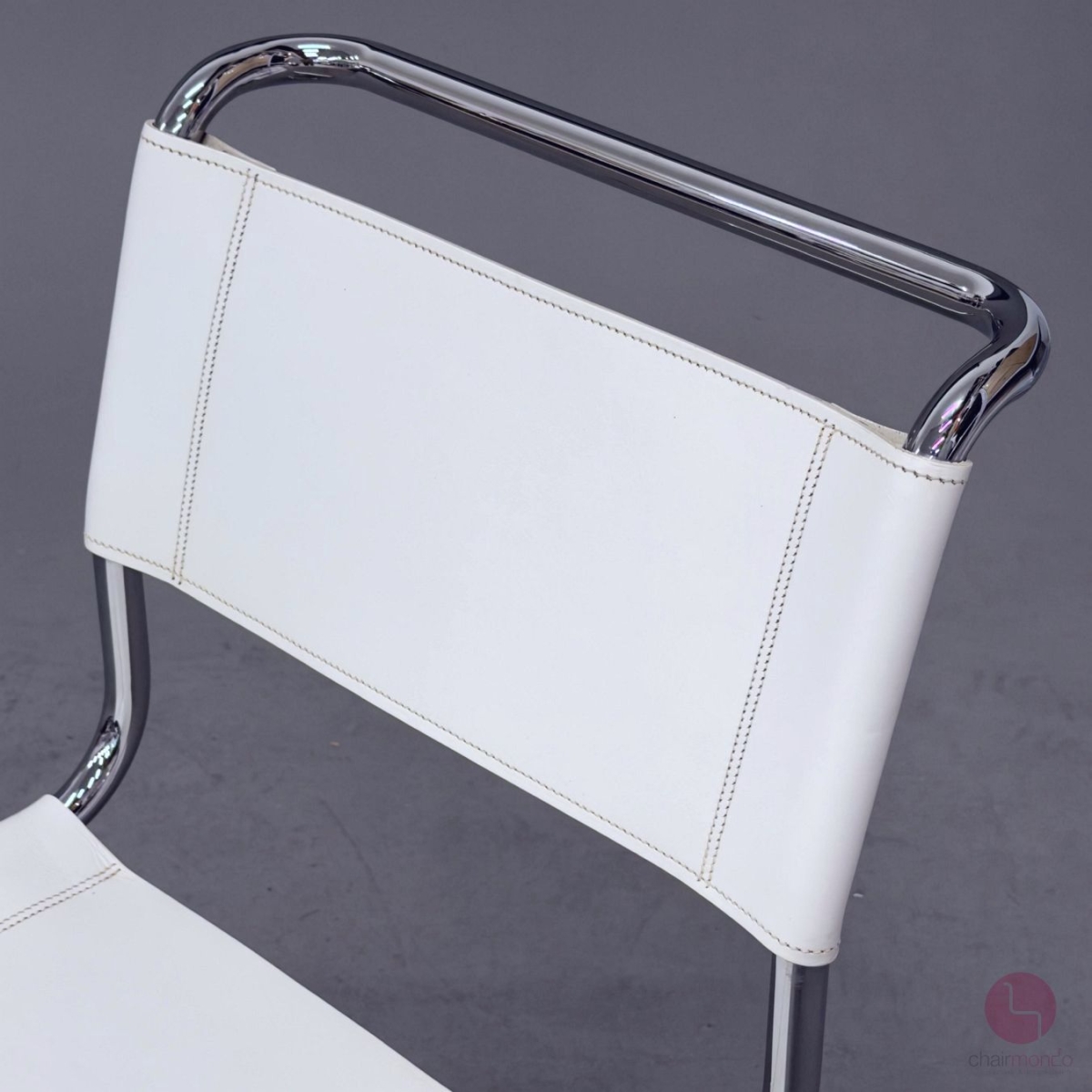 Thonet S33 Freischwinger Leder Weiß gebraucht