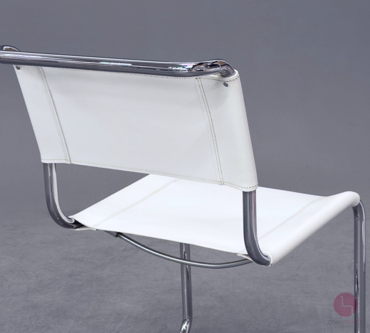 Thonet S33 Freischwinger Leder Weiß gebraucht