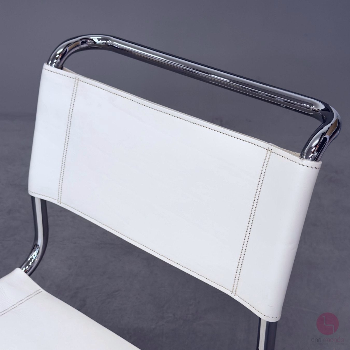 Thonet S33 Freischwinger Leder Weiß gebraucht