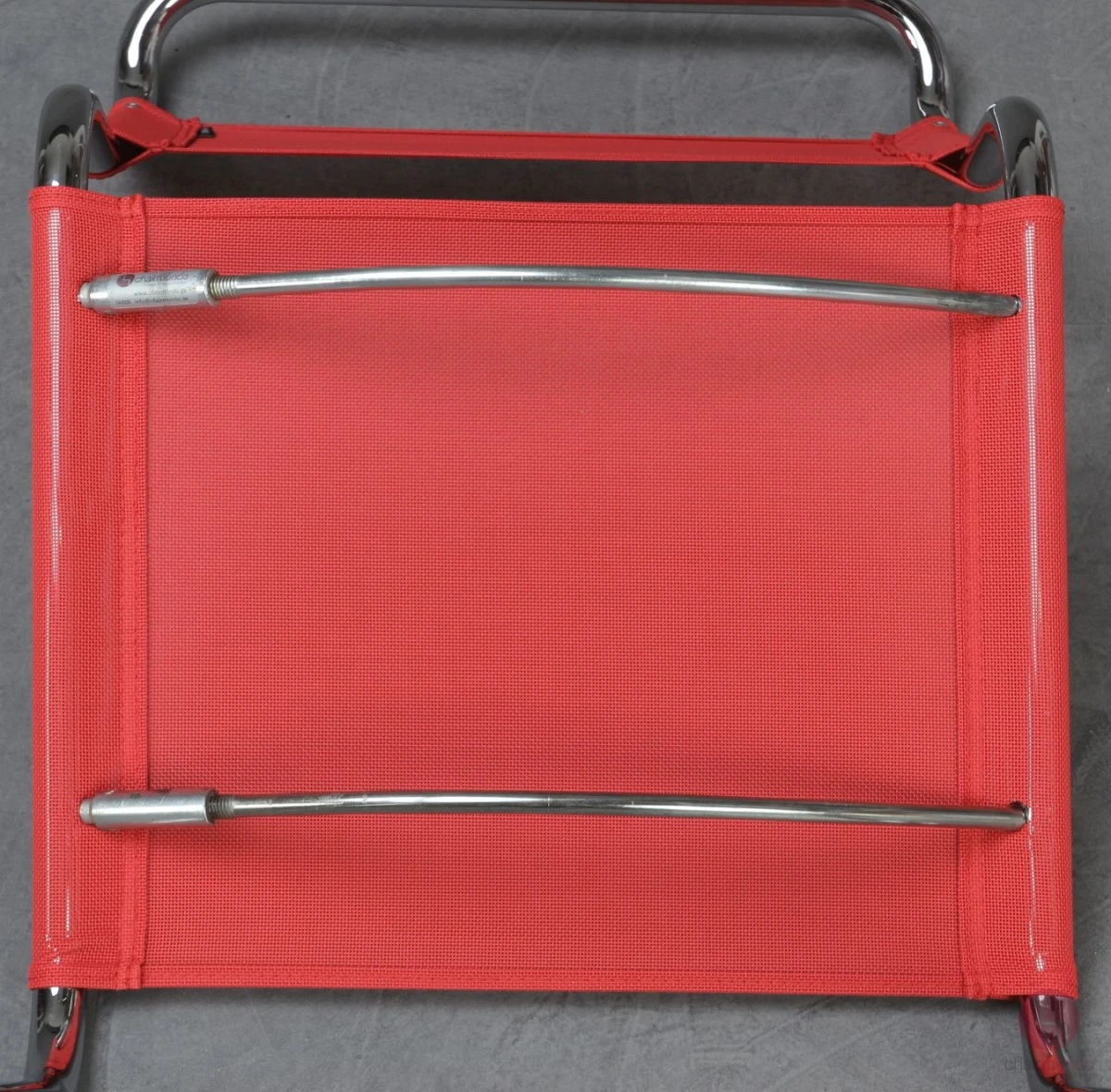 Thonet S33 N Freischwinger mit erneuertem rotem Netzgewebe gebraucht