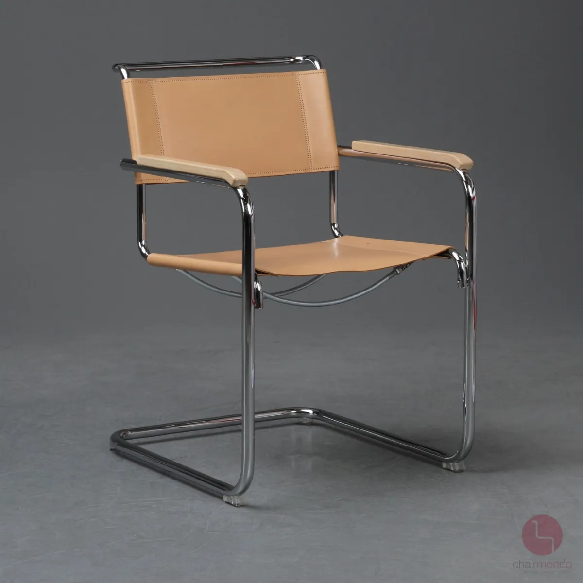 Thonet S34 Freischwinger Leder Beige gebraucht