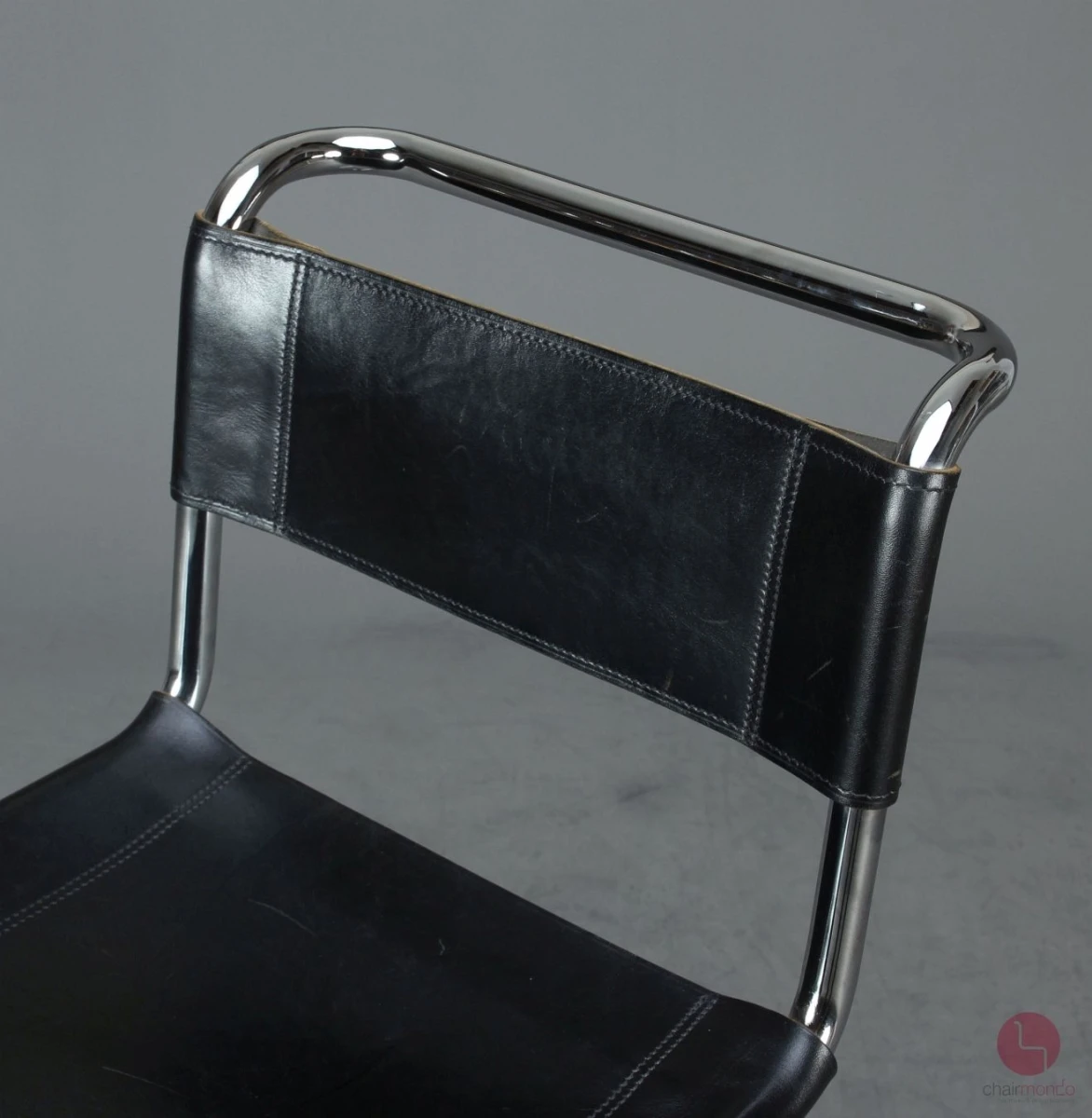 Thonet S39 Freischwinger Barstuhl in Leder Schwarz gebraucht Thonet S39 Freischwinger Barstuhl in Leder Schwarz gebraucht