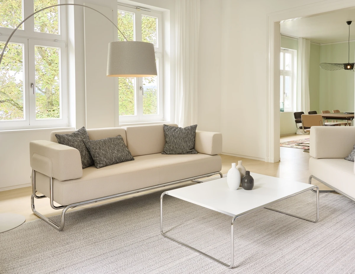Thonet S5001/C001 2-Sitzer Sofa weiß interieurbild