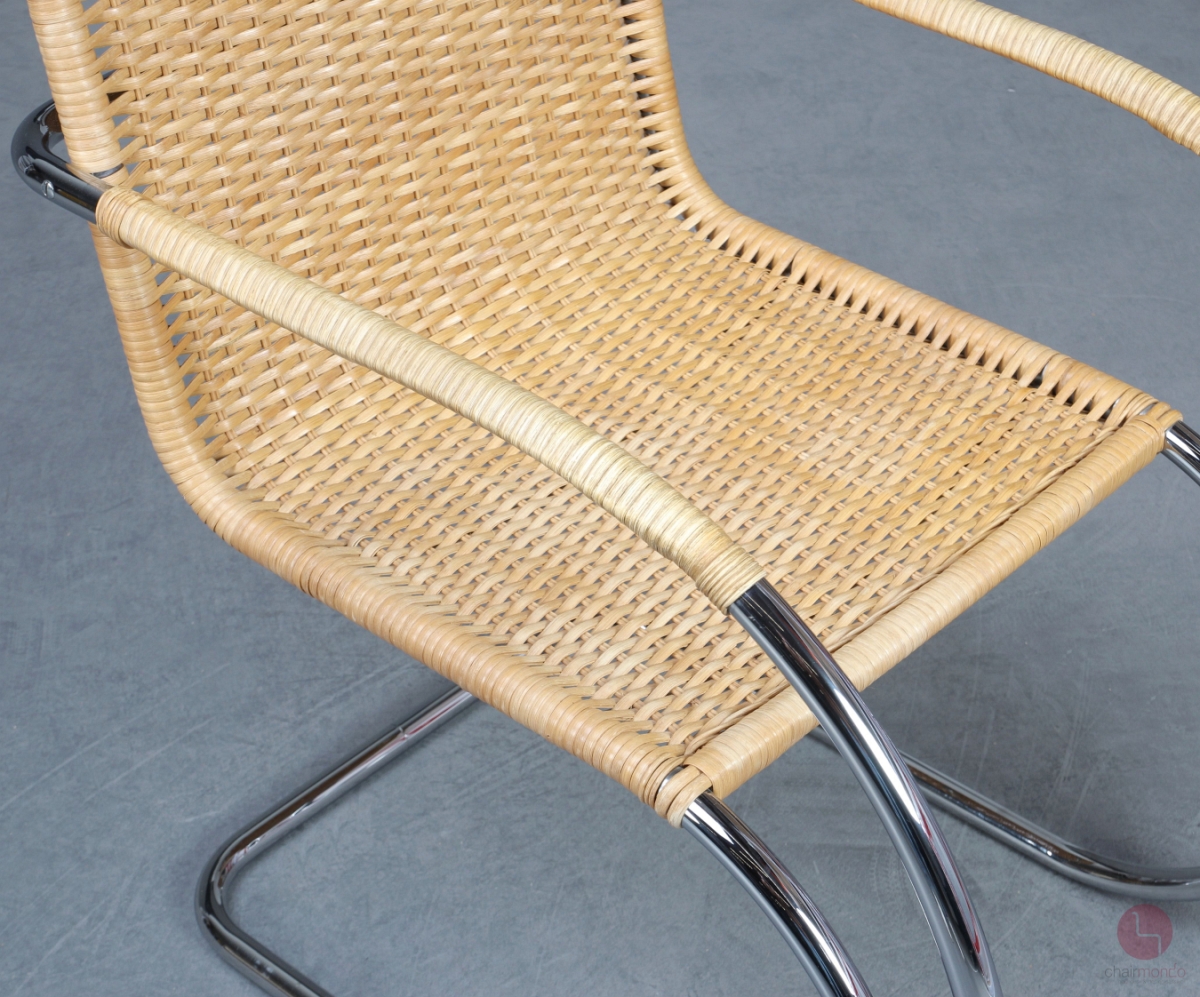 Thonet S533 RF Freischwinger mit Rattan Geflecht gebraucht