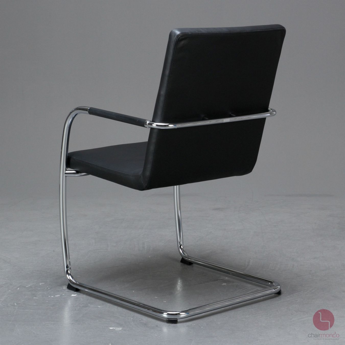 Thonet S61 V Leder Konferenzstuhl Bürostuhl Rückansicht