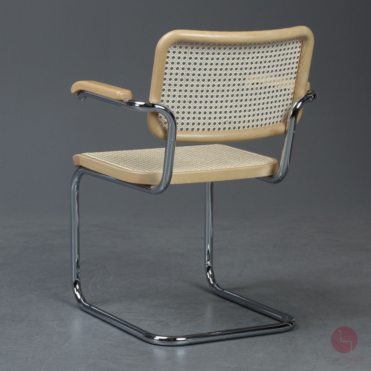 Thonet S64 Freischwinger Buche klar lackiet Wiener Geflecht erneuert