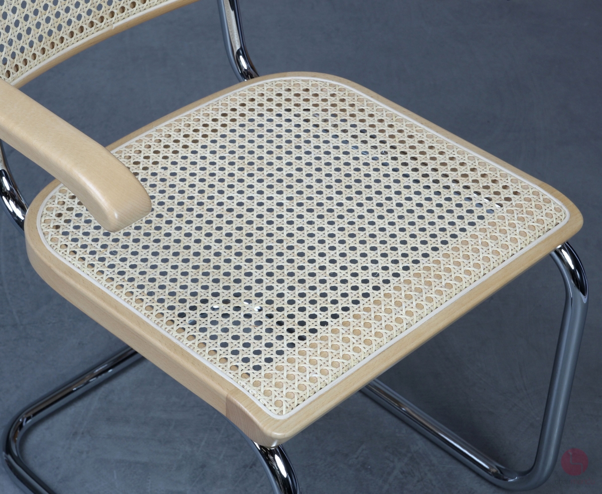 Thonet S64 Freischwinger Buche klar lackiet Wiener Geflecht erneuert