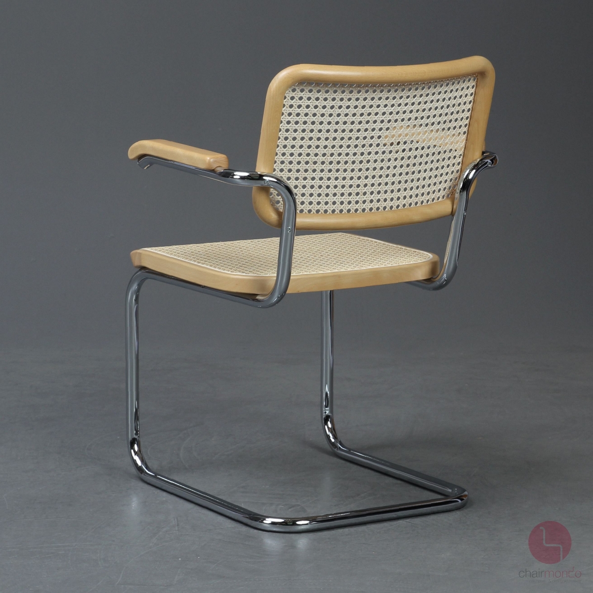 Thonet S64 Freischwinger Buche klar lackiet Wiener Geflecht erneuert