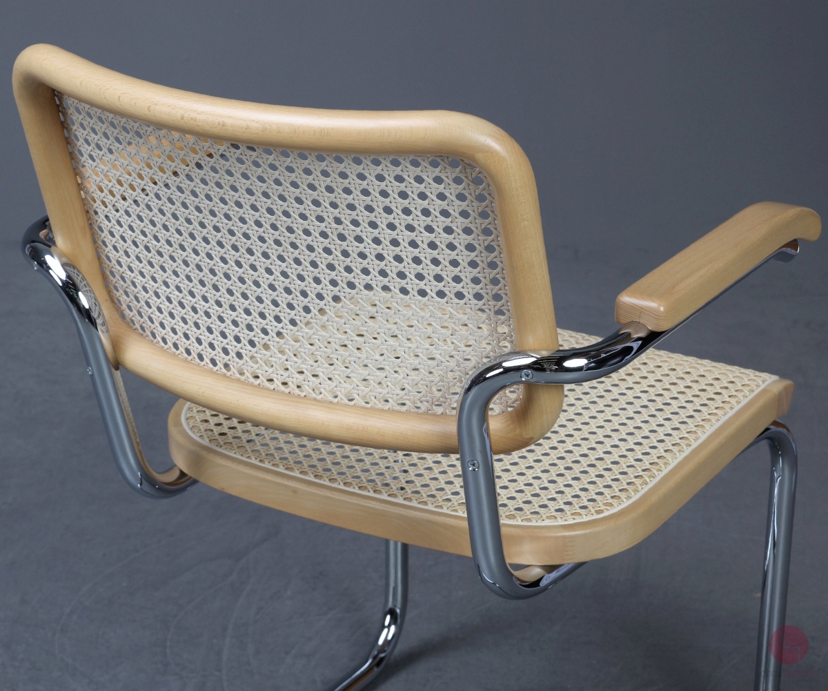 Thonet S64 Freischwinger Buche klar lackiet Wiener Geflecht erneuert