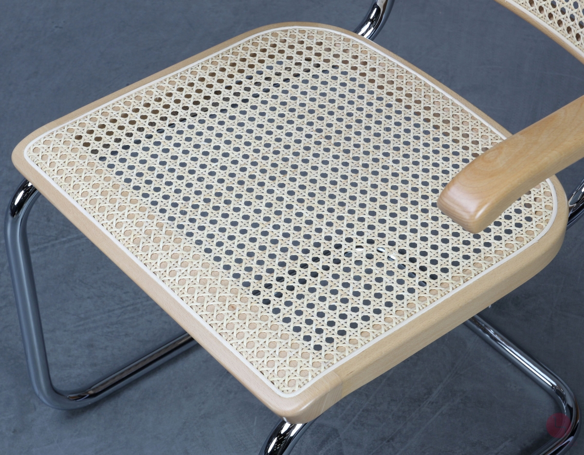 Thonet S64 Freischwinger Buche klar lackiet Wiener Geflecht erneuert