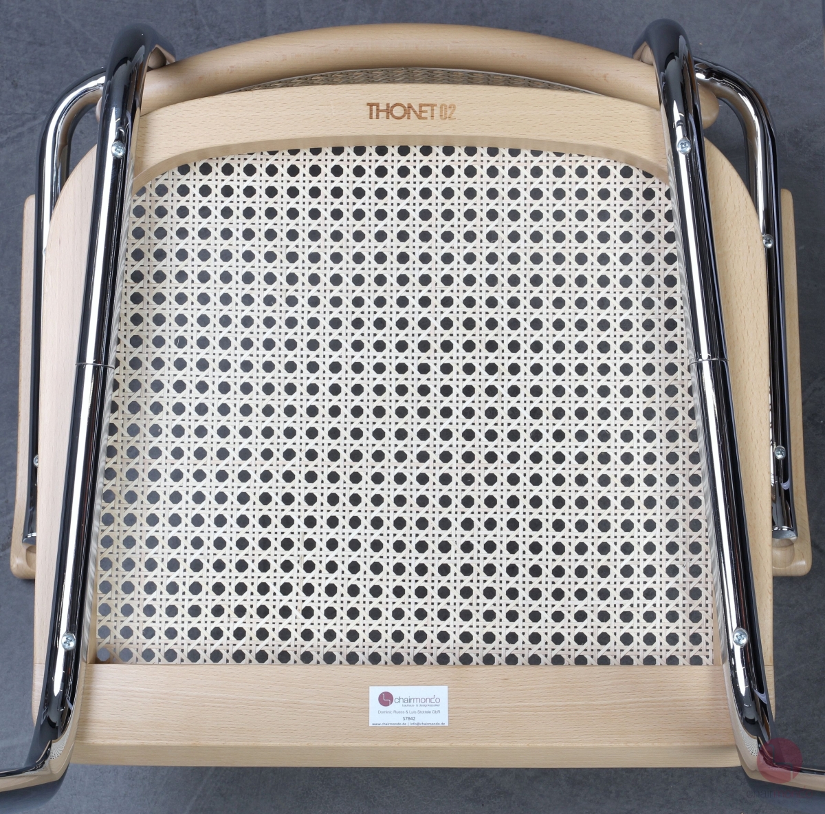 Thonet S64 Freischwinger Buche klar lackiet Wiener Geflecht erneuert