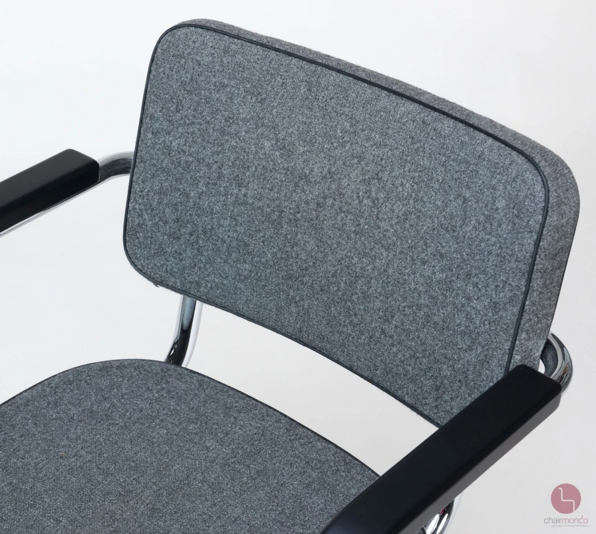 Thonet S64 PV Freischwinger Stoff Polster Grau, gebraucht Thonet S64 PV Freischwinger Stoff Polster Grau, gebraucht