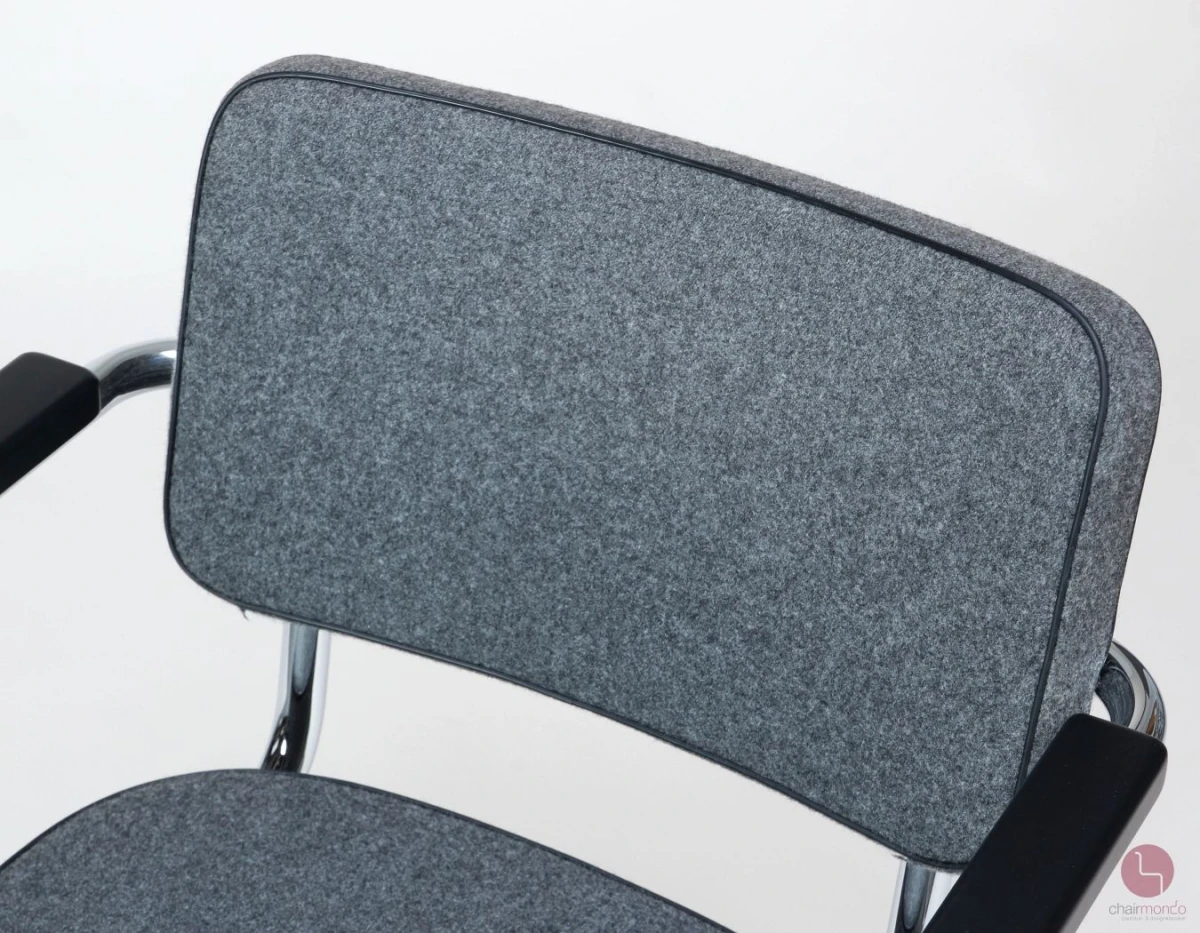 Thonet S64 PV Freischwinger Stoff Polster Grau, gebraucht Thonet S64 PV Freischwinger Stoff Polster Grau, gebraucht