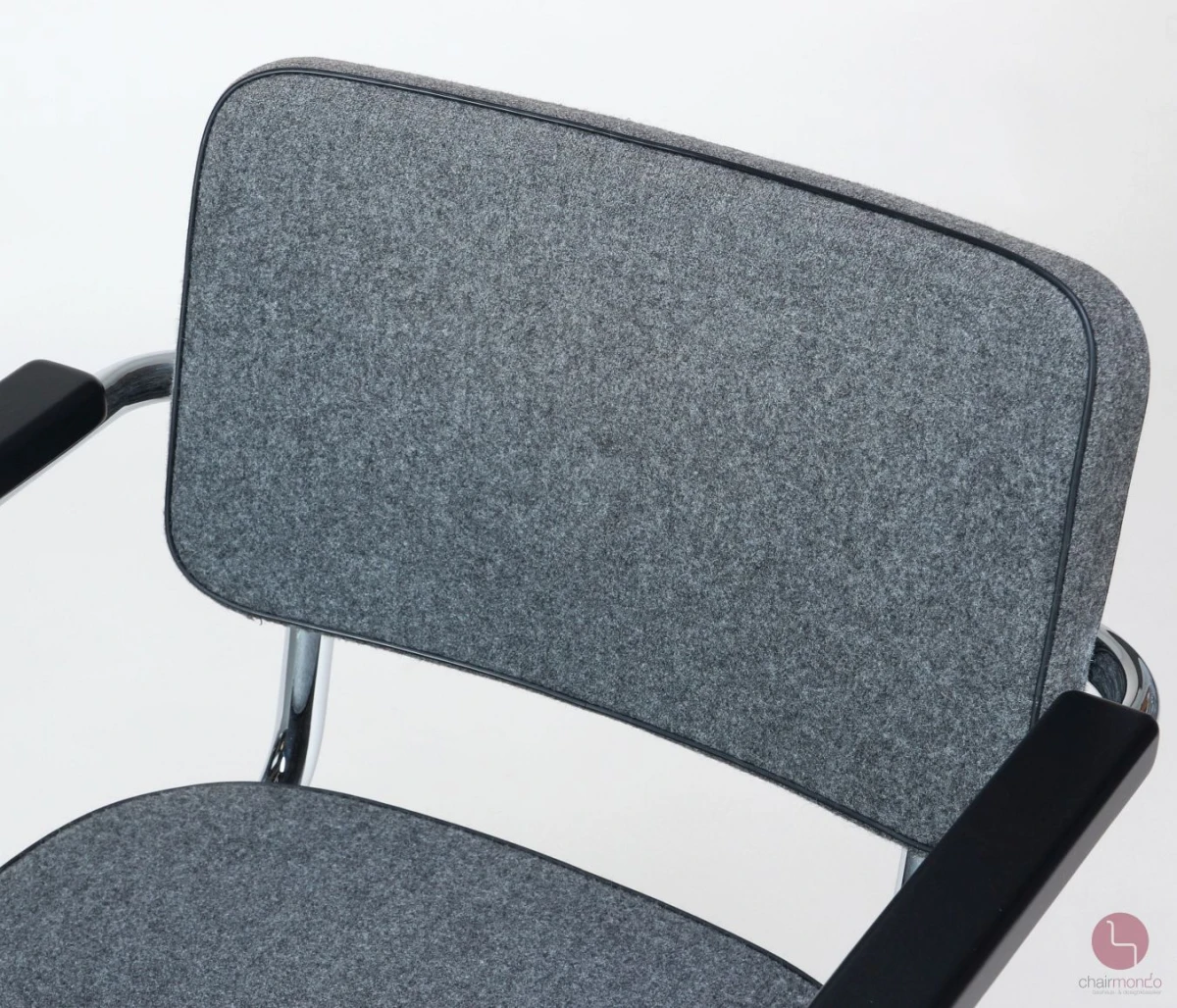 Thonet S64 PV Freischwinger Stoff Polster Grau, gebraucht Thonet S64 PV Freischwinger Stoff Polster Grau, gebraucht