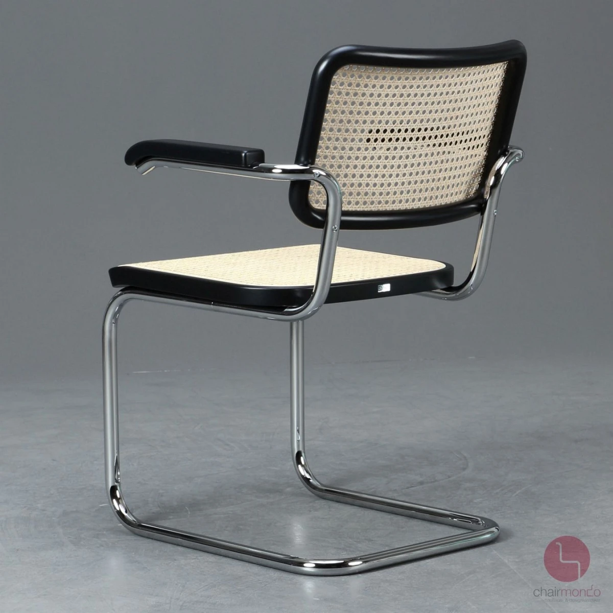 Thonet S64 V Freischwinger Schwarz gebeizt TP29