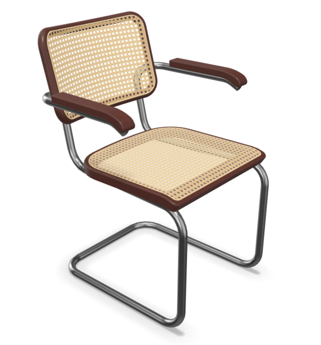 Thonet S64 V Freischwinger Mahagoni TP34