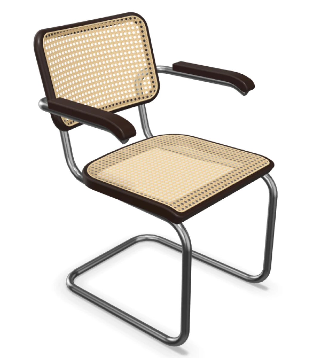 Thonet S64 V Freischwinger Dunkelbruan TP89