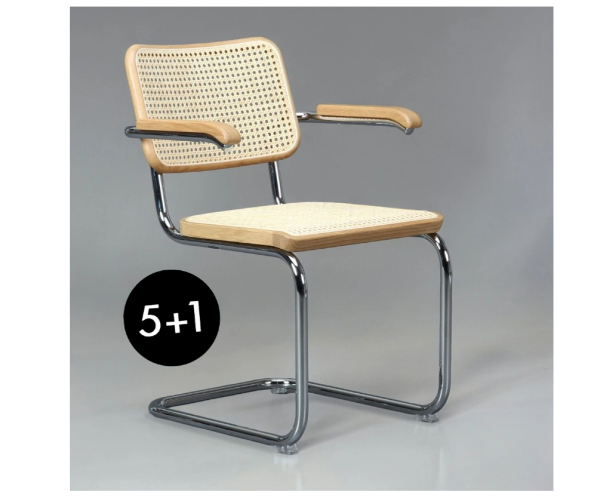 Thonet S64 V Pure Materials Eiche 5+1 Aktion