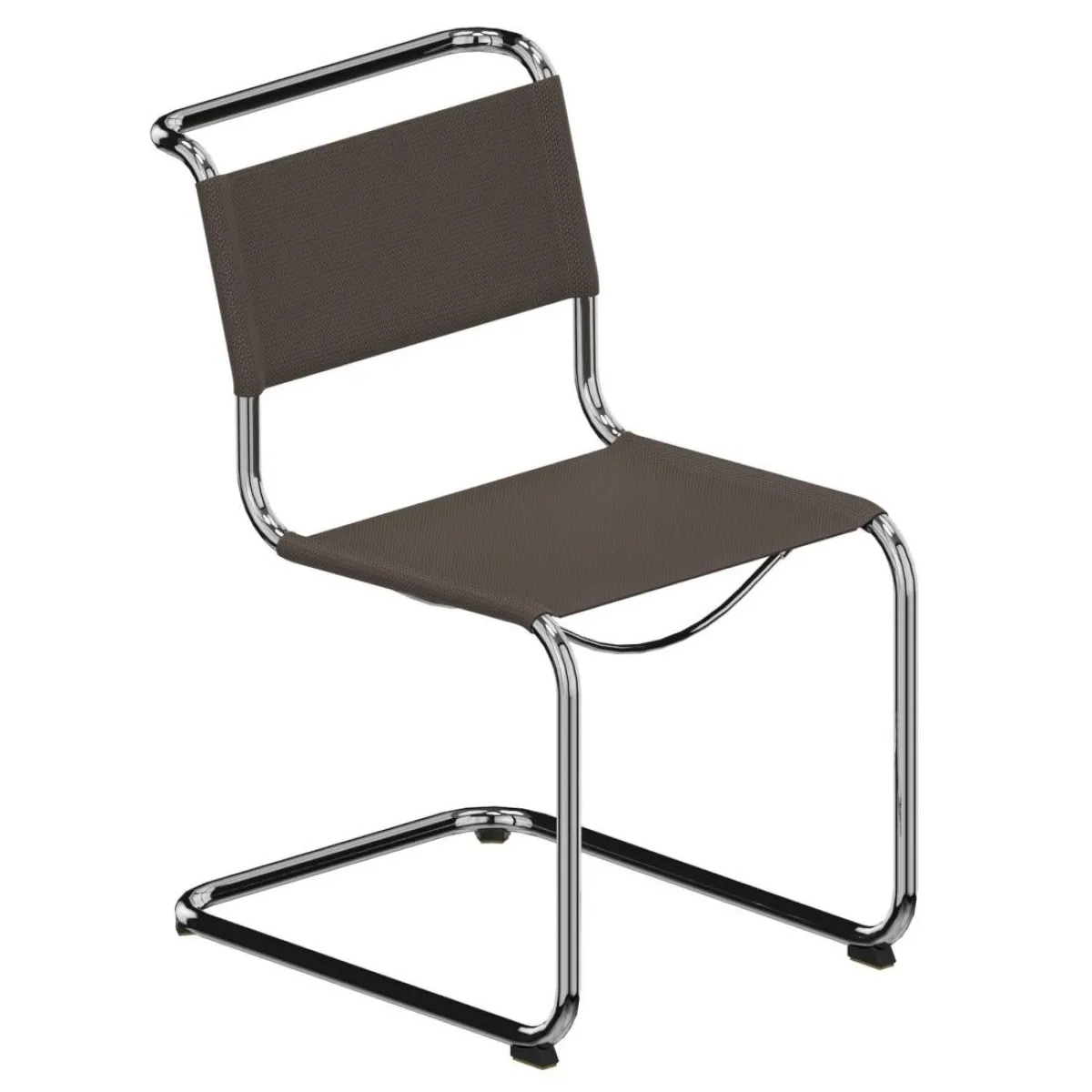 Thonet S33 V Freischwinger Field 2 Braun Stoff