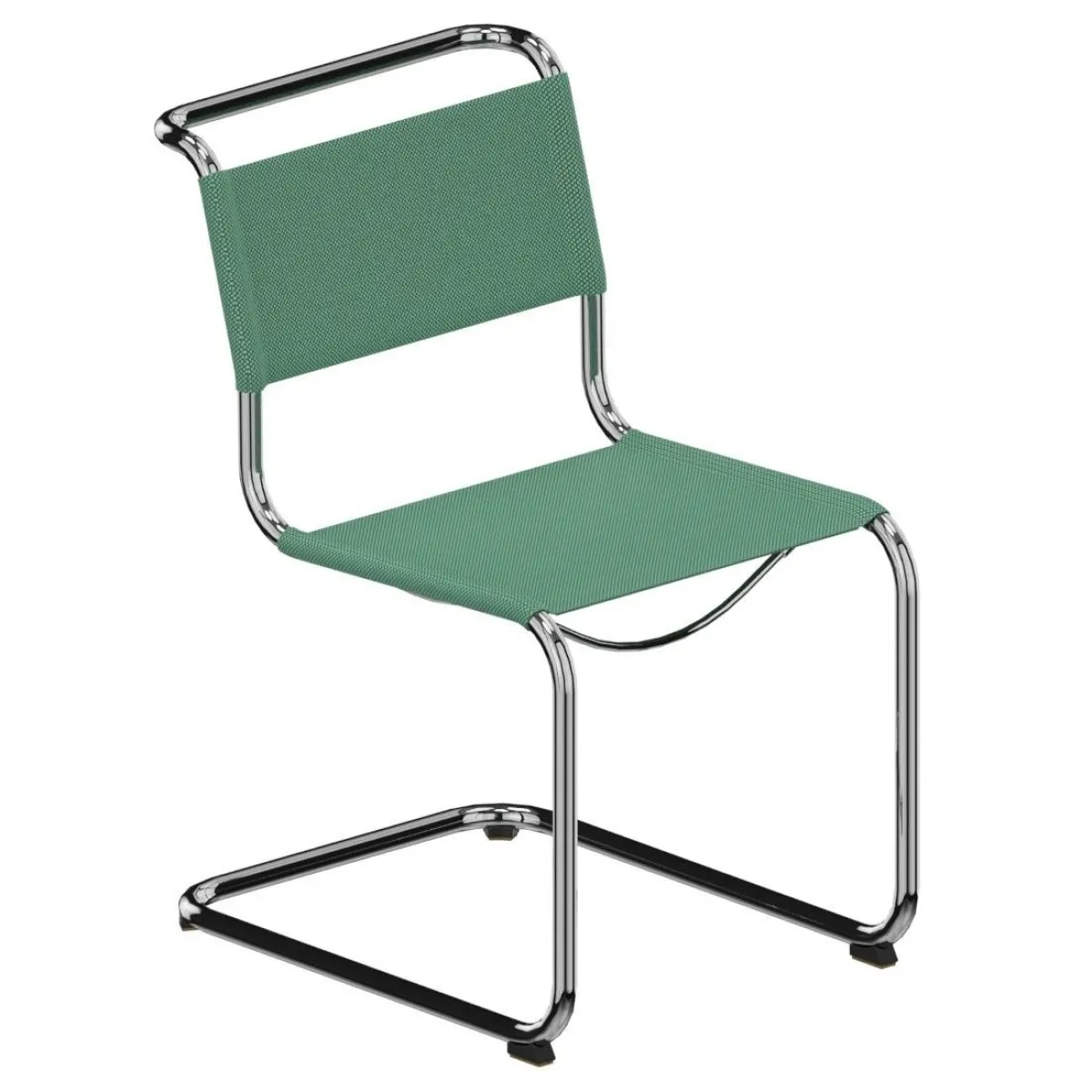 Thonet S33 V Freischwinger Field 2 Grün Stoff