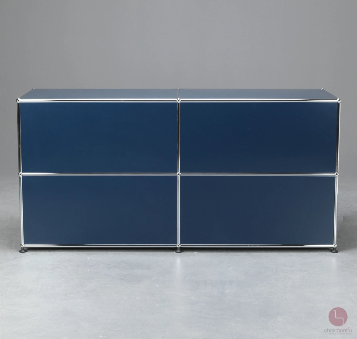 USM Haller Sideboard Stahlblau mit vier offenen Fächern gebraucht