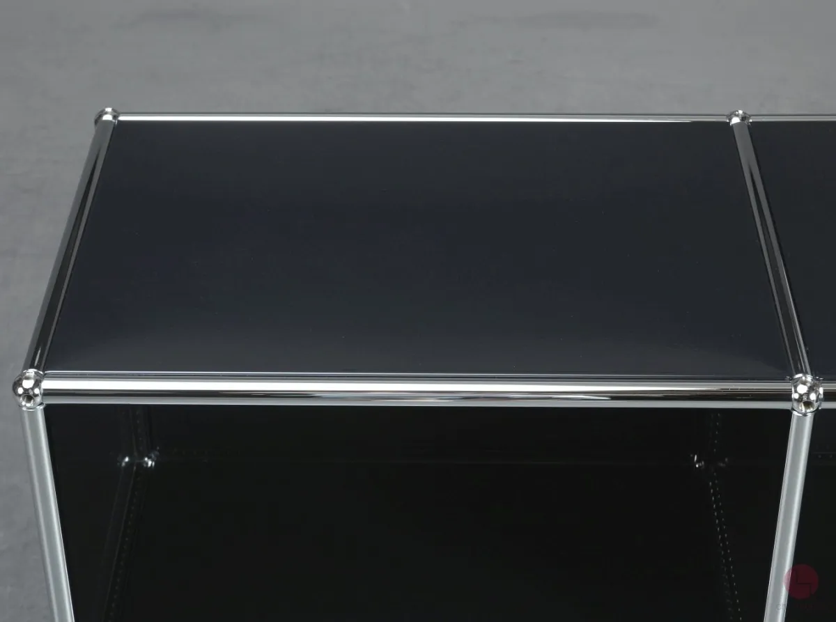 USM Haller Sideboard Graphitschwarz mit Klapptüren gebraucht