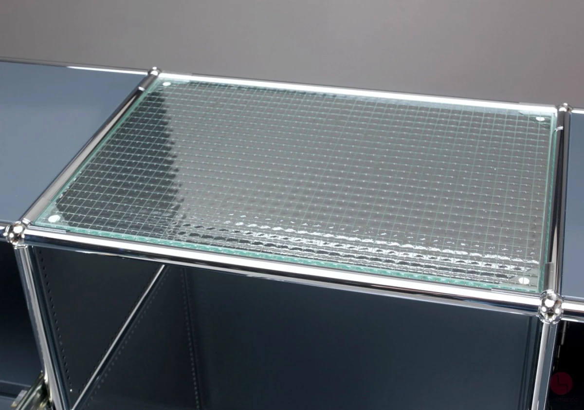 USM Haller Sideboard in Anthrazit Grau Glas