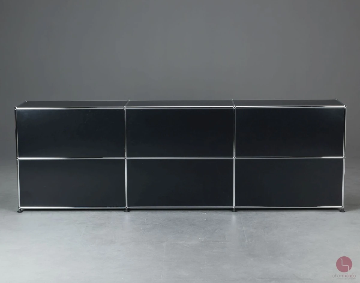 USM Haller Sideboard Schwarz mit zwei Klapptüren gebraucht