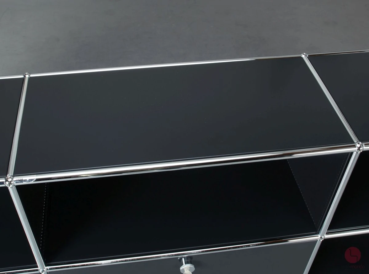 USM Haller Sideboard Schwarz mit zwei Klapptüren gebraucht