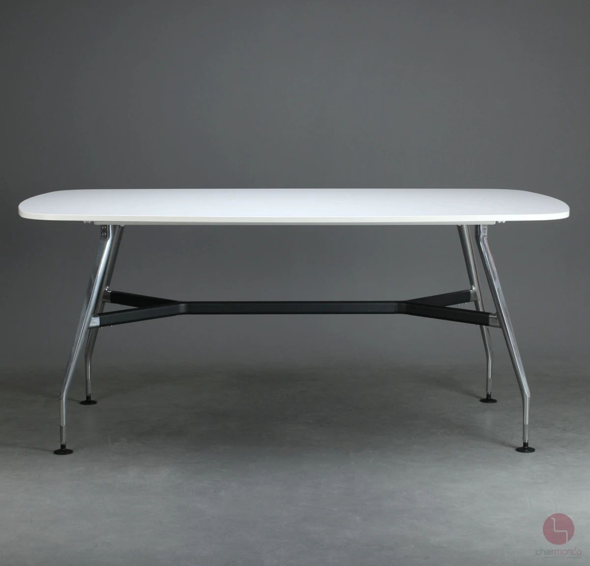Vitra Medamorph Stehttisch Konferenztisch mit weißer Platte 240 x 140 cm gebraucht