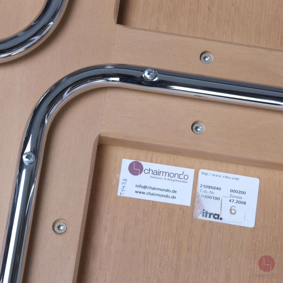 Vitra CTM Plywood Table in Esche klar lackiert gebraucht