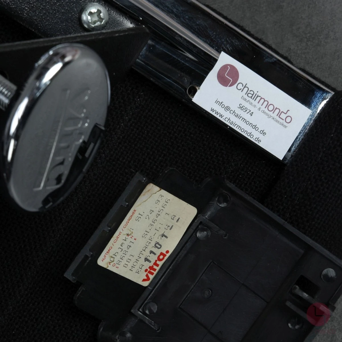 Vitra EA 117 Aluminium Chair Bürostuhl Hopsak Stoff Schwarz gebraucht