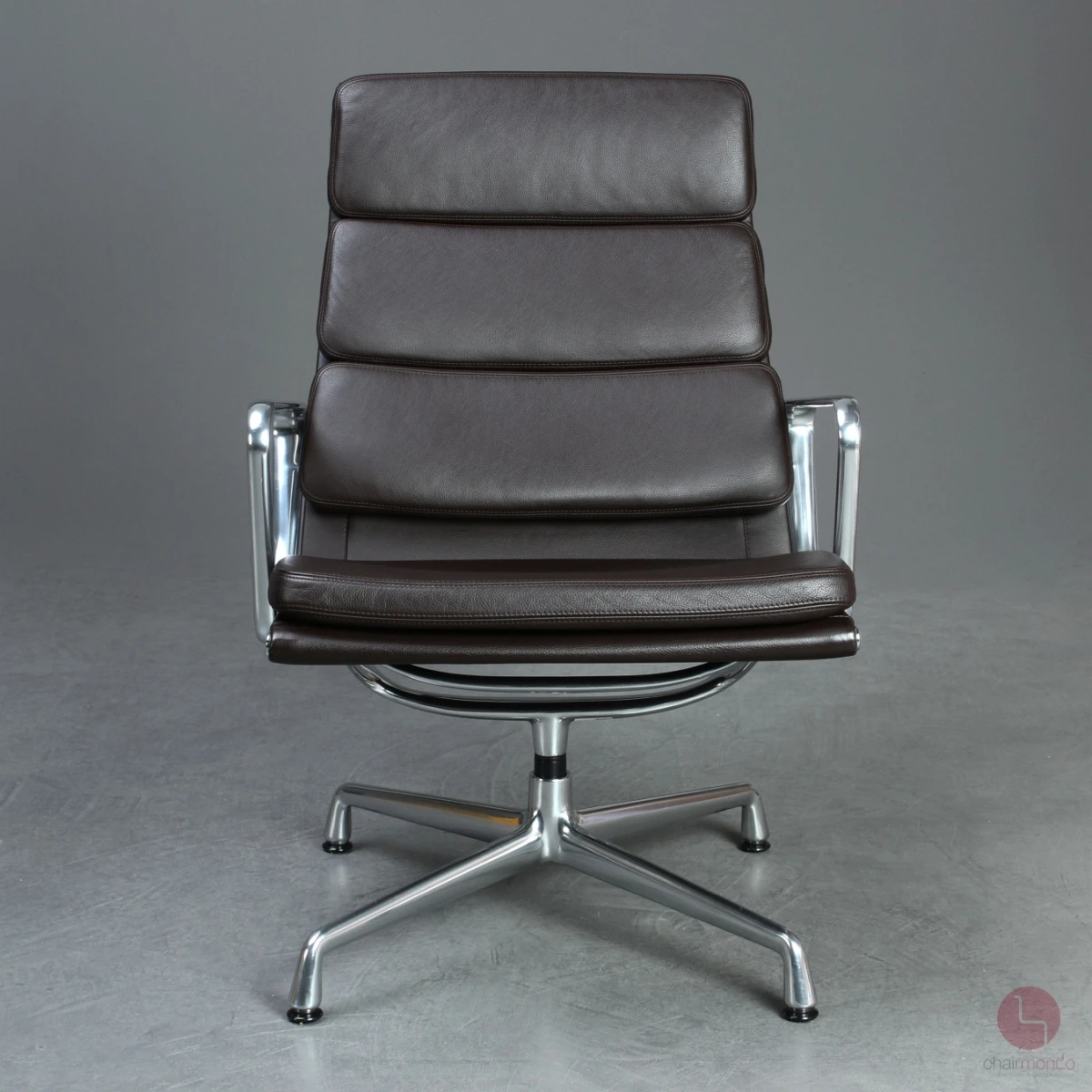 Vitra EA 216 Soft Pad Chair Leder Braun gebraucht
