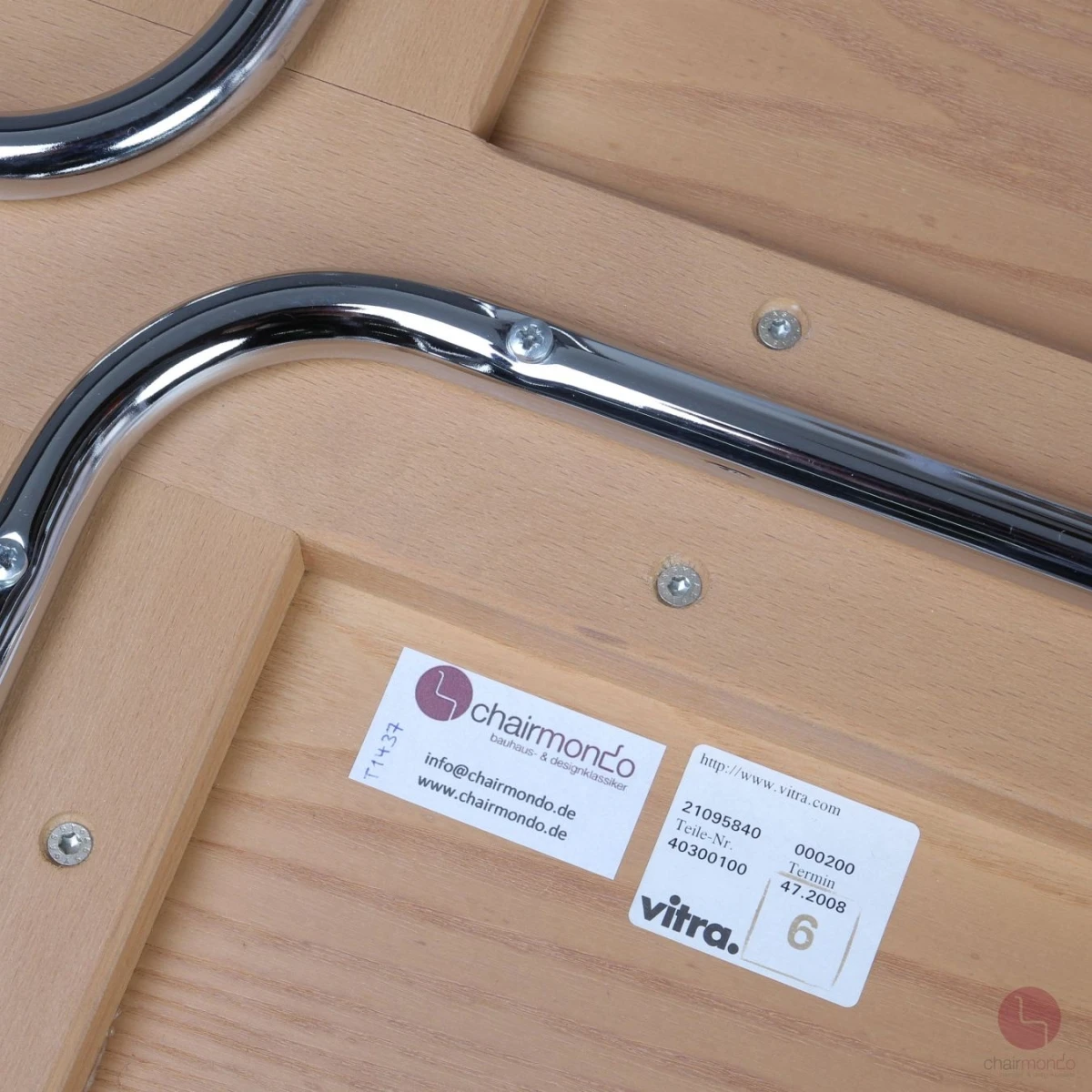 Vitra CTM Plywood Table in Esche klar lackiert gebraucht