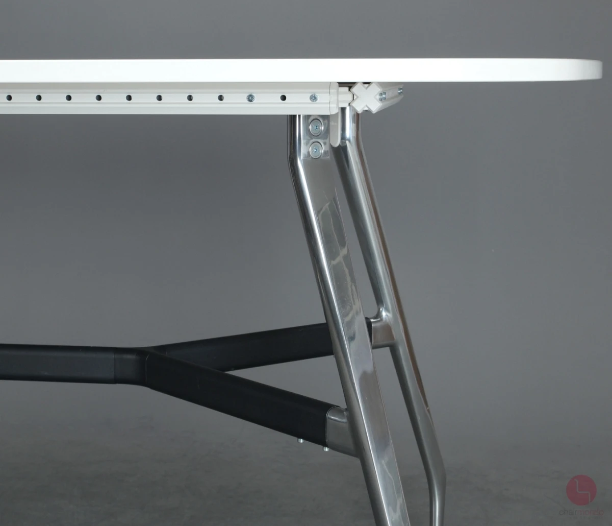 Vitra Medamorph Stehttisch Konferenztisch mit weißer Platte 240 x 140 cm gebraucht
