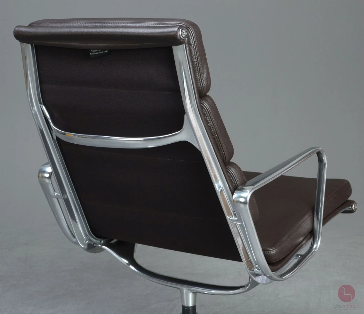 Vitra EA 216 Soft Pad Chair Leder Braun gebraucht