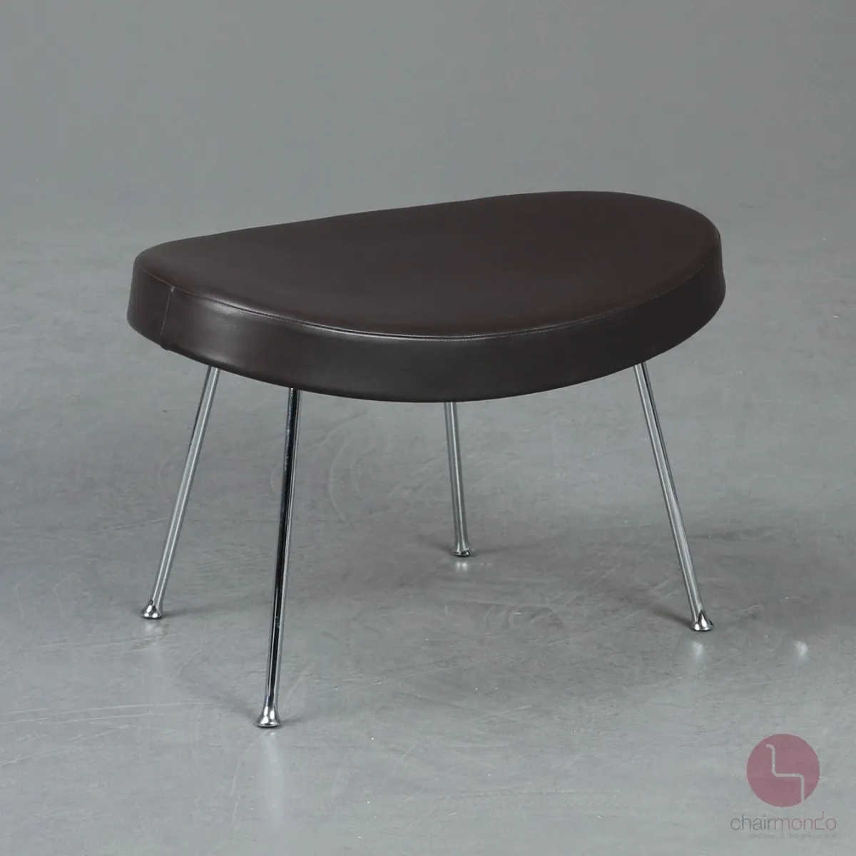 Vitra Coconut Chair mit Ottoman Leder Braun gebraucht